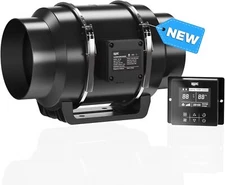 AITECAC 6 Inch Inline Fan Air Carbon Filter Ducting w/ Smart Controller for Tent