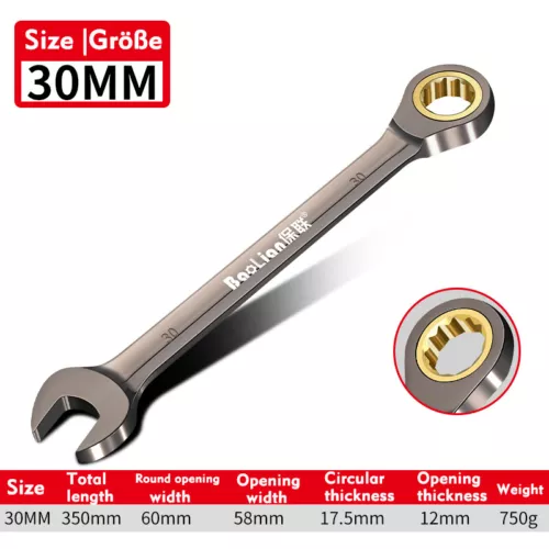 6mm - 32mm Ratschen-Ringmaulschlüssel Ratschenschlüssel Knarrenschlüssel SW - Bild 41 von 58