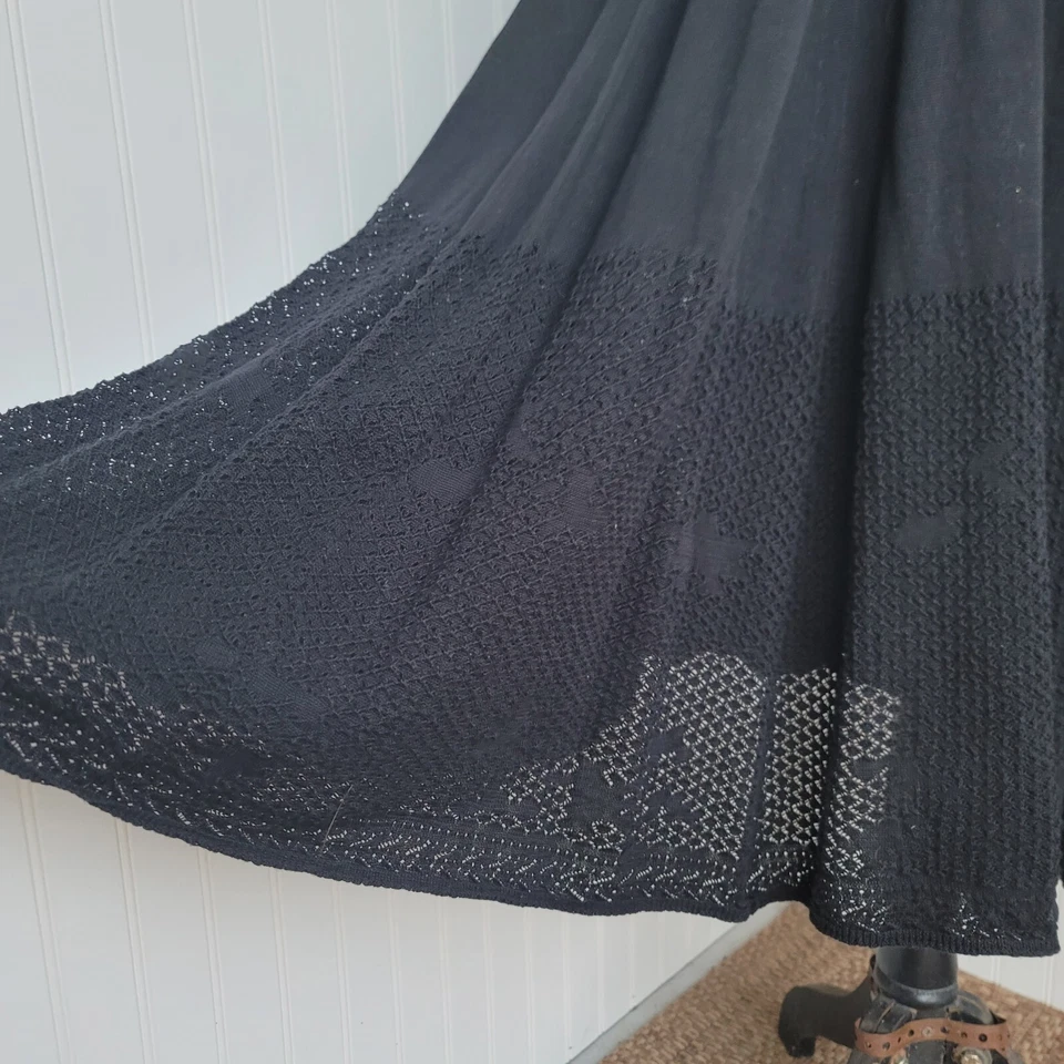 Catherine Malandrino Dress Knit Sleveless Black Ribbed Stretch Padded Bust Sz 4 - Image 4 of 4