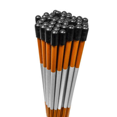 Driveway Markers Snow Stakes 50 Pack of 48 Inch Long Orange Reflective markers