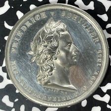 1859 Germany Friedrich Schiller 100th Birthday Medal By Loos Lot#OV1464 42mm