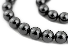 Round Non-Magnetic Hematite Beads 10mm Grey Gemstone 16 Inch Strand