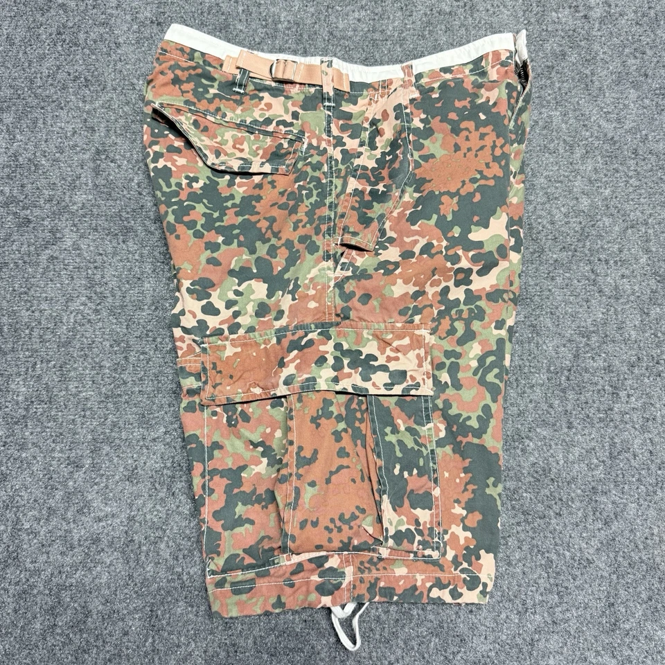 Pantalones Cortos Diesel Cargo Para Hombre 32 Marrón Verde Camuflaje Militar Ejército Peso Pesado Y2K Foto 3 de 4
