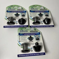 TubShroom  Ultra Revolutionary Bath Tub Drain Protector Hair Catcher 3 Pack