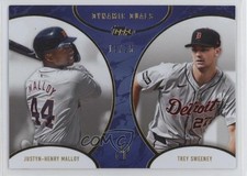 2025 Topps Dynamic Duals Blue 13/25 Justyn-Henry Malloy Trey Sweeney #27 qf6