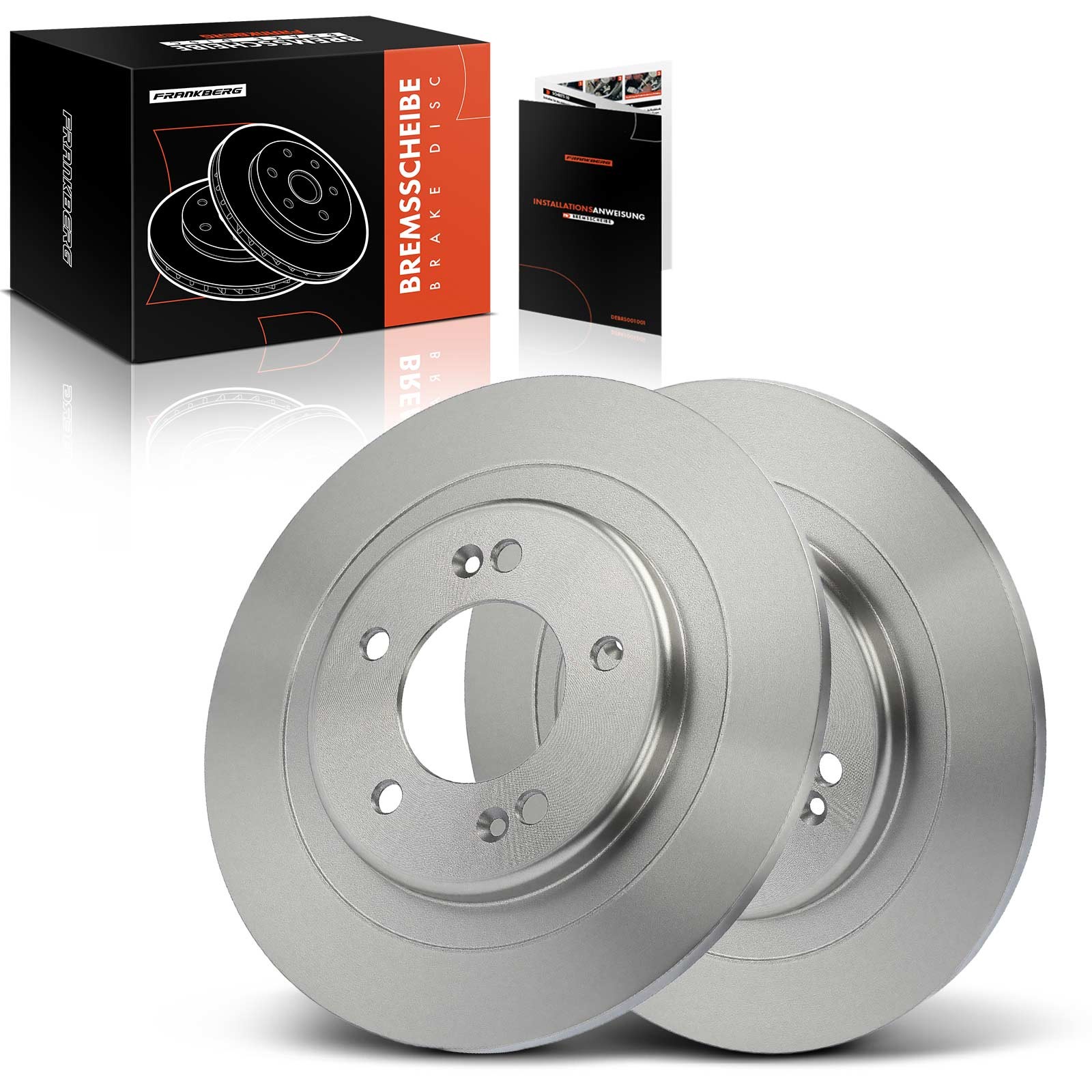 Frankberg 2x Brake Discs 283.6mm for Hyundai i40 I VF 2011-2019 584113Z100 Rear
