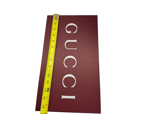 Authentische Gucci Burgunderrot Leere Geschenk Aufbewahrungsbox 14,5”x8,25”x5,5” - Bild 12 von 14