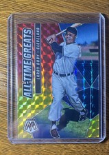 2021 Panini Mosaic -  Larry Doby Choice Fusion Red & Yellow Mosaic Prizm /64