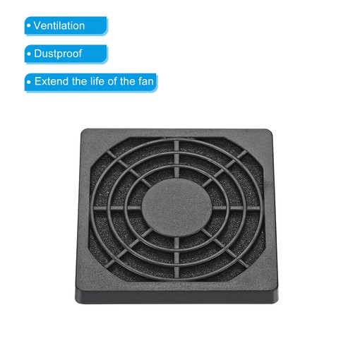 60mm Cooling Fan Filter with Screw, 6 Pack ABS Ventilator Grill Guard, Black - Afbeelding 4 van 6