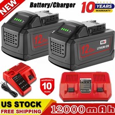 12.0Ah Battery For Milwaukee 12.0ah 18v For M18 Extended Lithium Battery/Charger