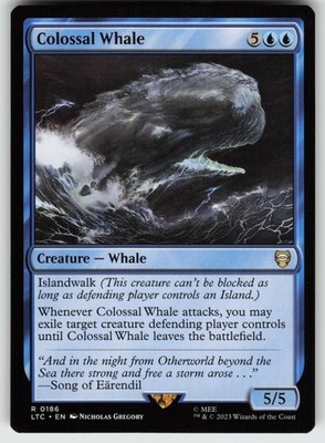 Colossal Whale Commander: The Lord of the Ring 186 R NM MTG