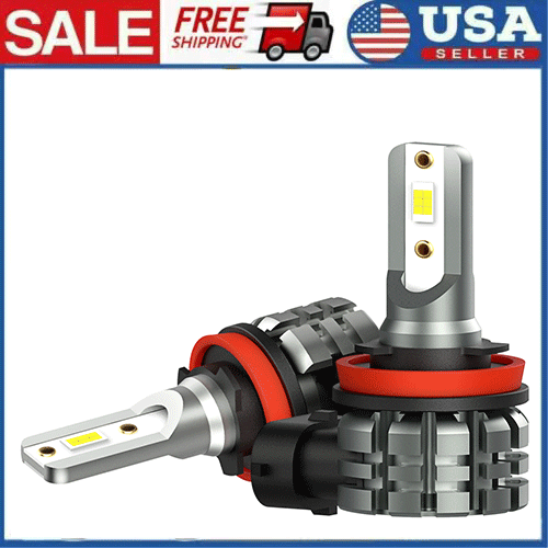 H11 H8 H9 LED Headlight Super Bright Bulbs Kit White 6500K 20000LM High/Low Beam - Picture 1 of 13