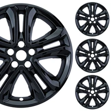 PACRIM 18" Gloss Black Wheel Skins for Ford Edge (2019-2020) | ABS | Set of 4