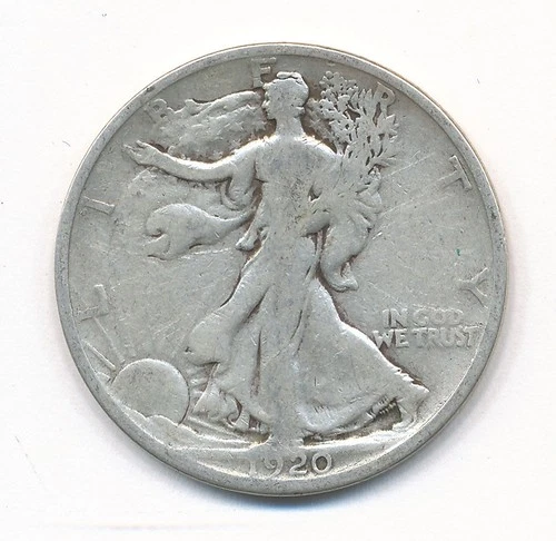 1920 S WALKING LIBERTY SILVER HALF DOLLAR