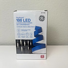 GE 100 Count Stay Bright White Icicle String Lights Indoor Outdoor Christmas
