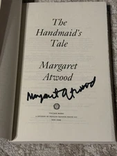MARGARET ATWOOD SIGNED THE HANDMAIDS TALE BOOK 40TH ANNIVERSARY EDITION