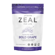 Zeal For Life Bold Grape 30 Servings Energy/Health Drink 1/2/3 Pack - SALE