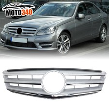 K&uuml;hlergrill F&uuml;r Mercedes-Benz C-Klasse W204 S204 2007-2014 Chrom Frontgrill
