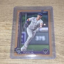 2025 Topps Series 1 Michael Toglia #48 Gold /2025 Colorado Rockies