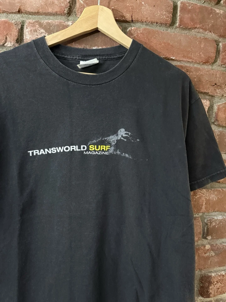 Vintage 2000s Transworld Surf Magazine Shirt Size M Black Fader - Image 2 of 4