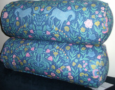 Bolster cushions Marks and Spencer set of 2 blue fantasy horses playroom NEW