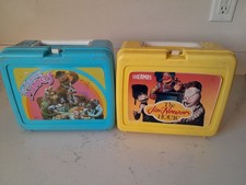 Vintage 1980s Jim Henson's Muppets & Jim Henson Hour Plastic Lunch Boxes 2 Pc