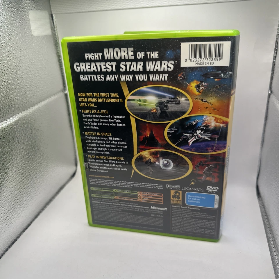 Star Wars Battlefront II 2 • Xbox Original Game + Manual (2005) Complete PAL AUS - Image 4 of 4