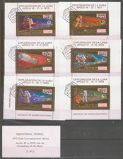 EQUATORIAL GUINEA - 1972-1975. 50 GOLD Stamps of Various Topics MNH.  (10 scans)