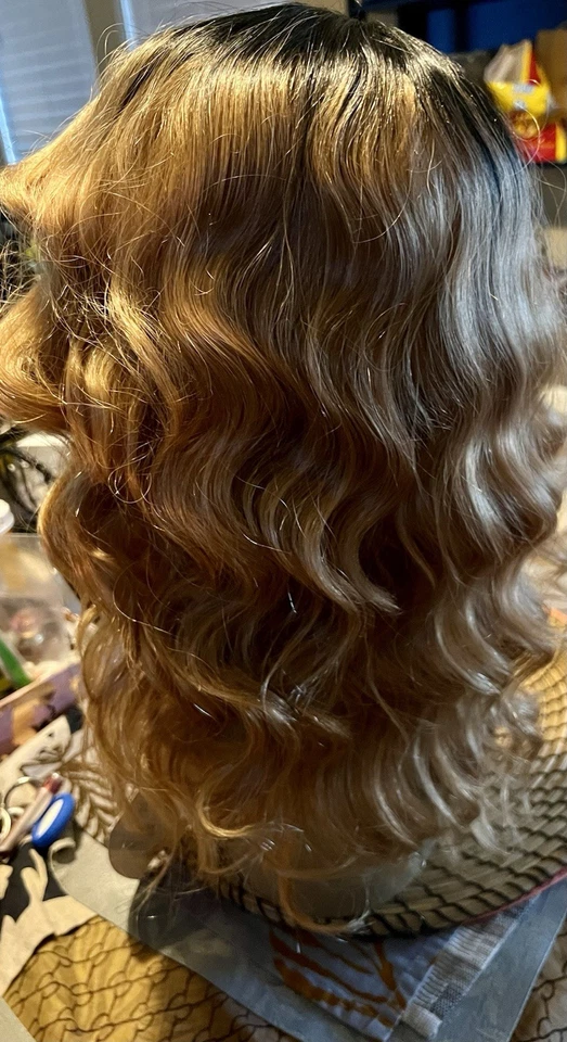 Modelo Modelo Modelo Brasileño Desnudo 100% Cabello Humano Cuerpo Onda Peluca Flequillo OT27 Nuevo 20” Foto 4 de 4