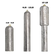 Deep Drop Weights Offshore Fishing Cod 2 Pack Sinkers Vinyl Coated USA Made