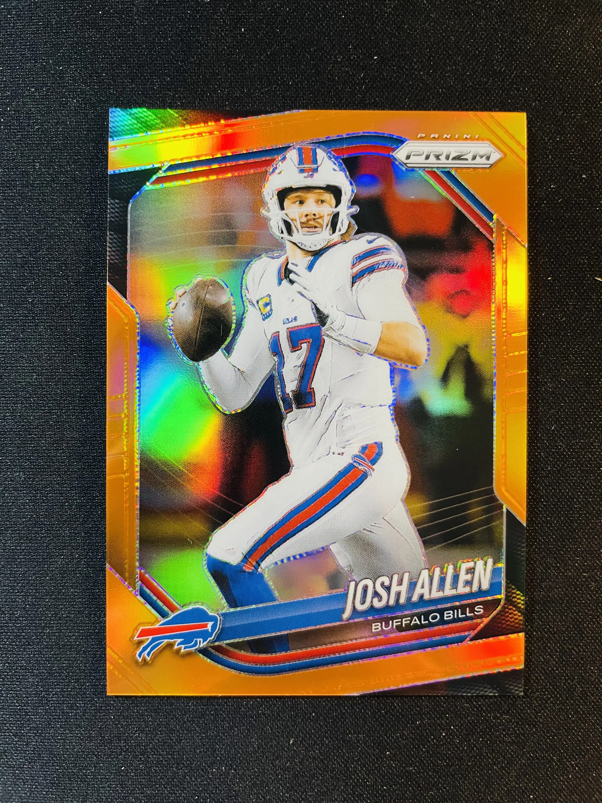 2025 Panini Prizm Josh Allen #167 Orange Prizm 236/249 Bills PP67
