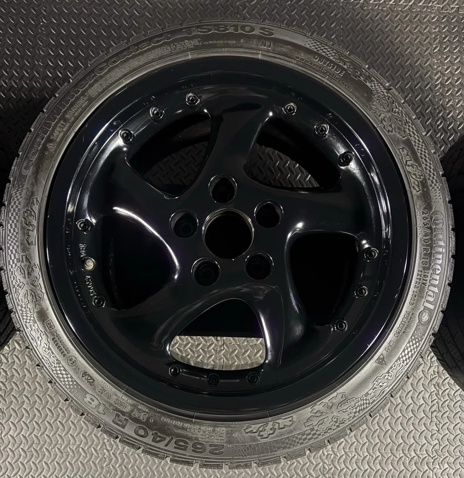 RH Cup Rims 8 + 10 x 18 ZBH Porsche 996 993 Turbo 2 Rim Set Emotion Wheels - Image 3 of 4