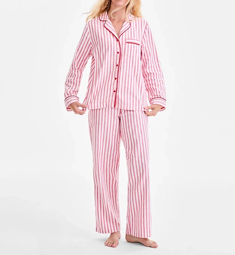 Charter Club Women's 2-Pc. Cotton Flannel Packaged Pajamas Set NWT