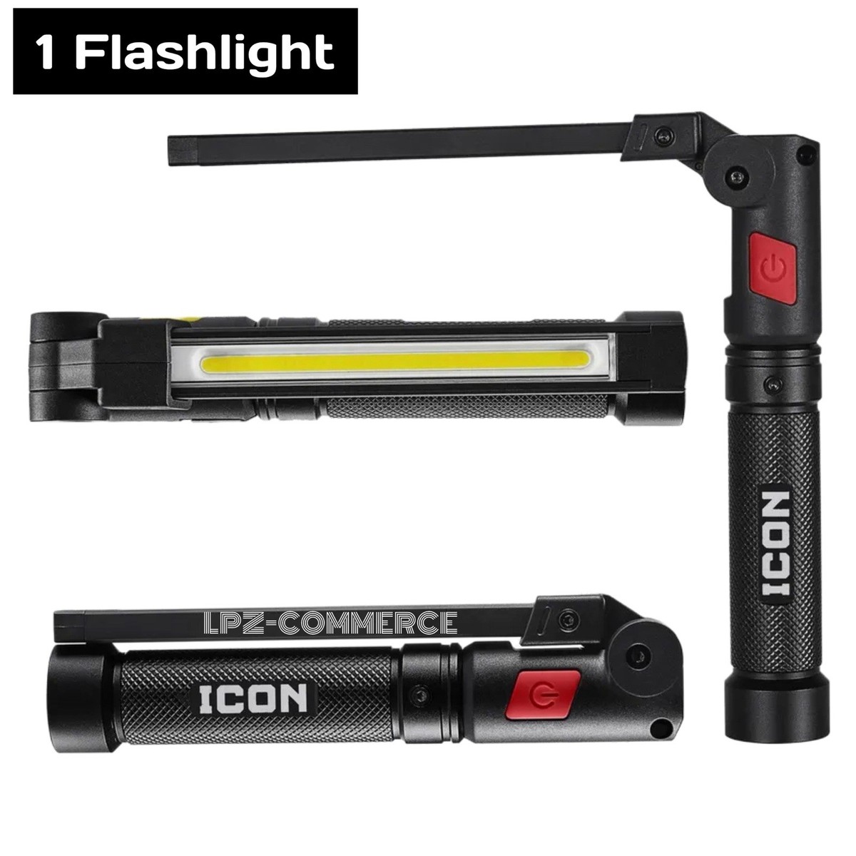 ICON Rechargeable Magnetic Slim Bar Work Light 800 Lumens Foldable