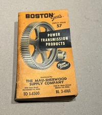 1959 BOSTON GEAR COMPLETE CATALOG 57 WITH NEW PRODUCTS SUPPLEMENT