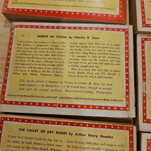 Armed Services Edition (6)Paperback BOOKS WWII Soldier LOT WAR Orig Western 🌵#4 - Picture 14 of 21