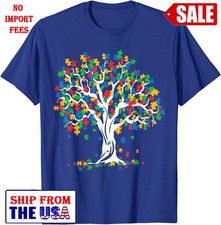 Tree Of Life Autism Awareness Month Funny ASD Gift Unisex T-Shirt