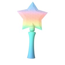 3D Rainbow Star Matte Credit Debit Card Wand Kids