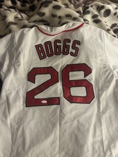 Wade Boggs Signed Boston Red Sox Custom Jersey JSA #WP720330 Autographed HOF MLB