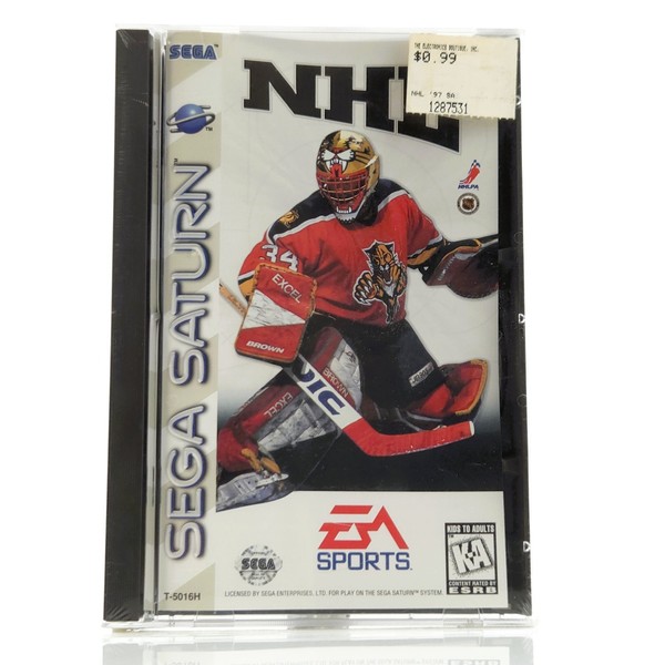 Sega Saturn Spiel : Nhl 97 Icehockey - NTSC-U/C Usa Game Ovp New Sealed-image