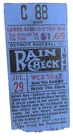 July 29th 1942 DETROIT TIGERS VS PHILADELPHIA A's Ticket Stub Briggs Stadium