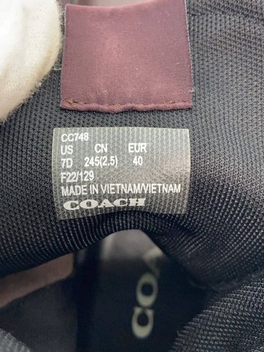 COACH Lace-up BOOTS 24.5cm BRW CC748 Used - Picture 5 of 7