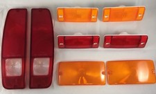 New 1970-1977 Early Ford Bronco Marker Parking And Taillight Lens Set.