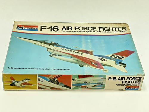 Monogram - F-16 Fighter Jet Kit #5401 - 1/48 Scale - Vintage 1976 - NEW OPEN BOX - Picture 5 of 12