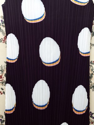 Issey Miyake Pleats Please Inspired Black Polka Dots