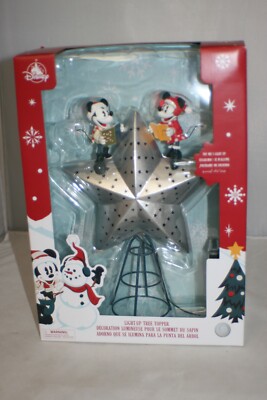 Disney Mickey and Minnie Mouse Light-Up Tree Topper 2021 Christmas