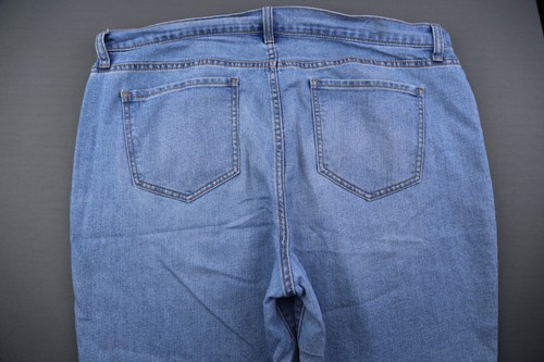 Pantalones cortos de jean para mujer 2016 antiguos azul marino perfil curvilíneo Bermudas talla 16 (40x10) - Imagen 7 de 7