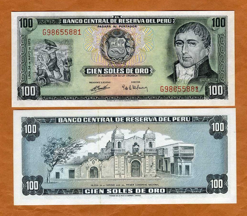 Peru, 100 Soles De Oro, 24-5-1973, P-102c, UNC | eBay