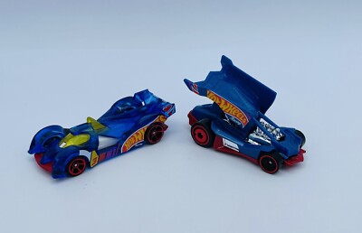 Hot Wheels HI-Tech Missile HW Race Team & HW Team Blue Loose
