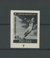 POLAND BLACK PRINT 1958 RAR !! SPORTS HAMMER THROW /m1925